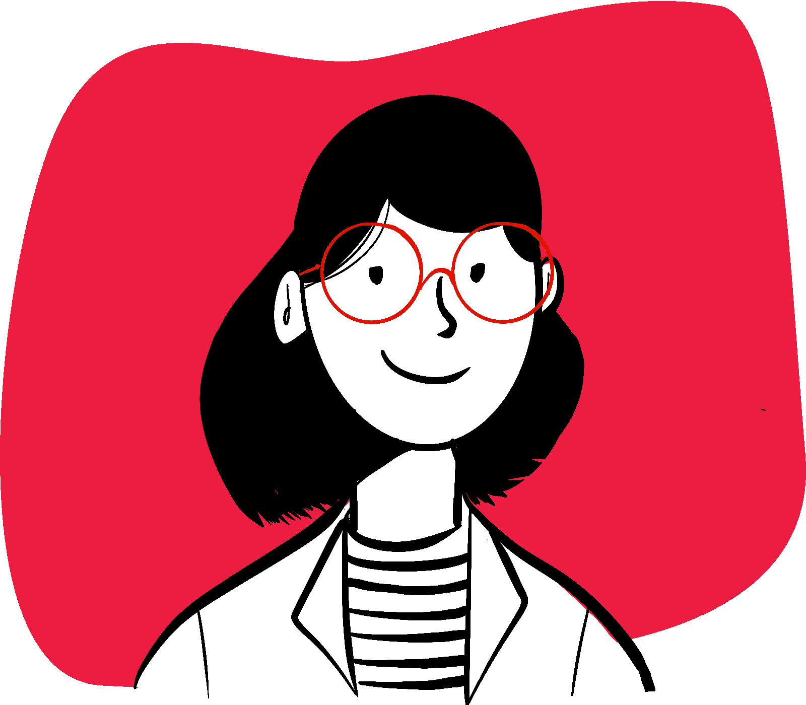 Illustration: Samira, das Maskottchen von sams – Seminare